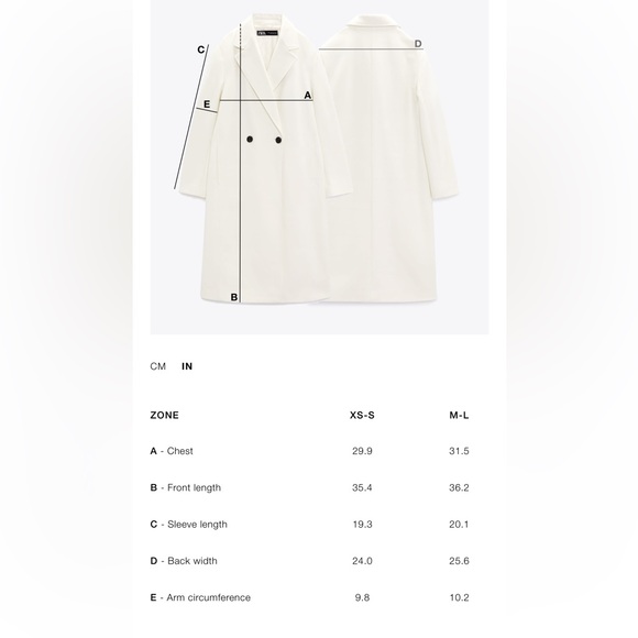 Zara faux fur coat limited edition